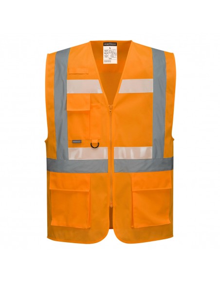 Portwest Gilet de protection haute visibilité visible dans le noir GLOWTEX Orange
