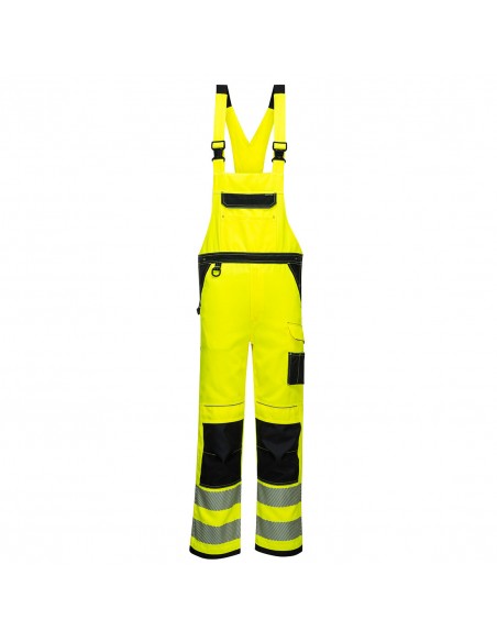 Portwest-Cotte à bretelles haute visibilité Multi-poches PW3 Jaune