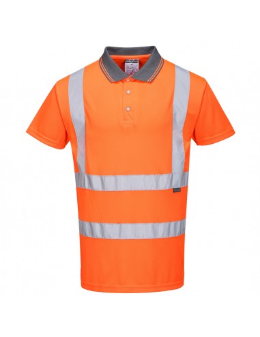 Portwest-Polo de sécurité professionnel haute visibilité coupe ample Orange