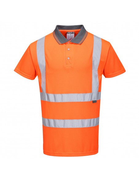 Portwest-Polo de sécurité professionnel haute visibilité coupe ample Orange