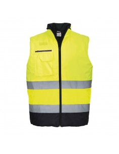 Portwest-Gilet de travail haute visibilité chauffant et confortable Jaune/Marine