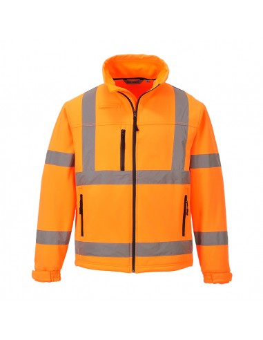Portwest-Veste haute visibilité softshell classic en 3 couches Orange
