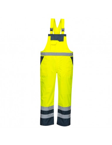 Portwest-Cotte multirisque haute visibilité imperméable Contrast non-doublée Jaune/marine