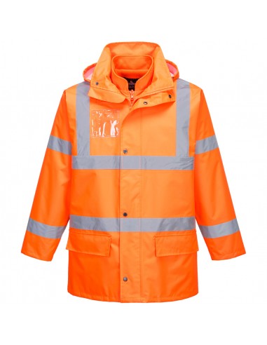 Portwest-Parka multirisques haute visibilité multifonctions 5 en 1 Orange
