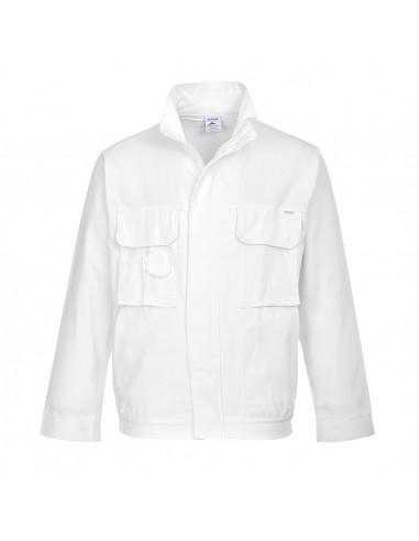 Portwest Blouson de peintre professionnel multi-poches Blanc