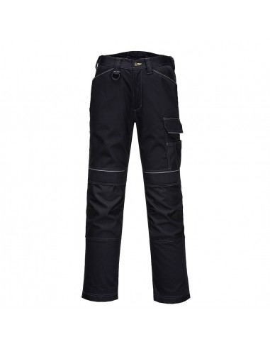 Portwest-Pantalon pro bricoleur de sécurité coton robuste PW3 Noir