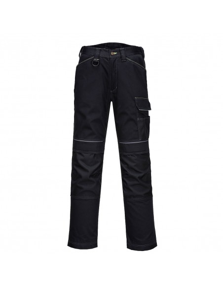 Portwest-Pantalon pro bricoleur de sécurité coton robuste PW3 Noir