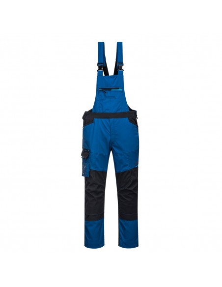 Portwest Cotte à bretelles de travail contemporaine durable et souple Bleu Persan