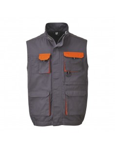 Portwest Gilet de travail professionnel Texo contrasté Gris