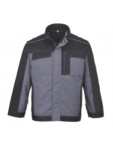 Portwest Veste de travail Hambourg avec design élégant Gris Graphite
