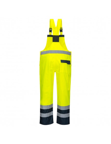 Portwest-Cotte multirisque haute visibilité imperméable Contrast non-doublée Jaune/marine