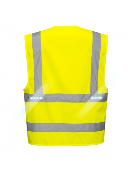Portwest-Gilet de sécurité haute visibilité avec technologie LED Vega Jaune