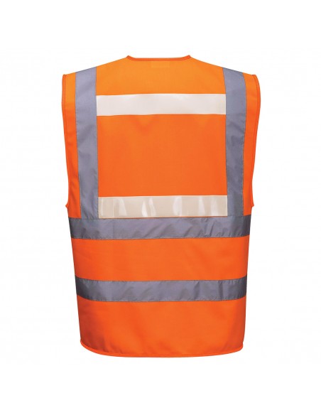 Portwest-Gilet haute visibilité spécial jour nuit et luminosité nulle Orange