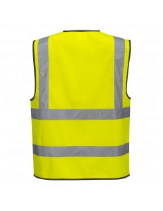 Portwest-Gilet de protection Haute visibilité pro avec zip Jaune 2