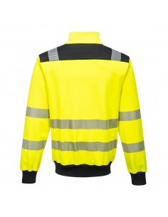 Portwest-Sweatshirt protection haute visibilité pro zippé PW3Jaune/Noir 2