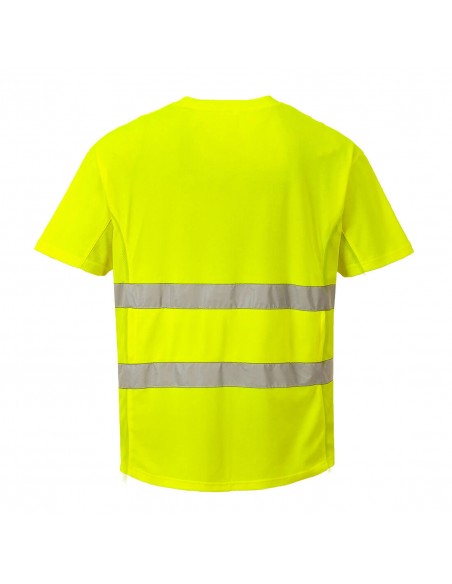 Portwest-T-shirt haute visibilité de travail aéré chaleur extrême Jaune