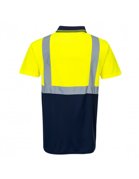 Portwest-Polo de sécurité haute visibilité style moderne bicolore Jaune/Marine
