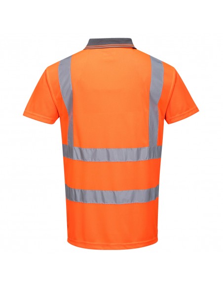 Portwest-Polo de sécurité professionnel haute visibilité coupe ample Orange