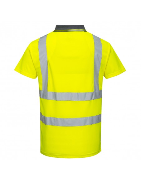 Portwest-Polo pro haute visibilité manches courtes de haute qualité Jaune