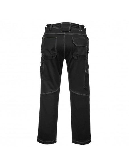 Portwest-Pantalon pro bricoleur de sécurité coton robuste PW3 Noir