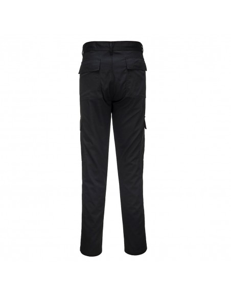 Portwest-Pantalon pro de travail style combat coupe ajustée slim Noir