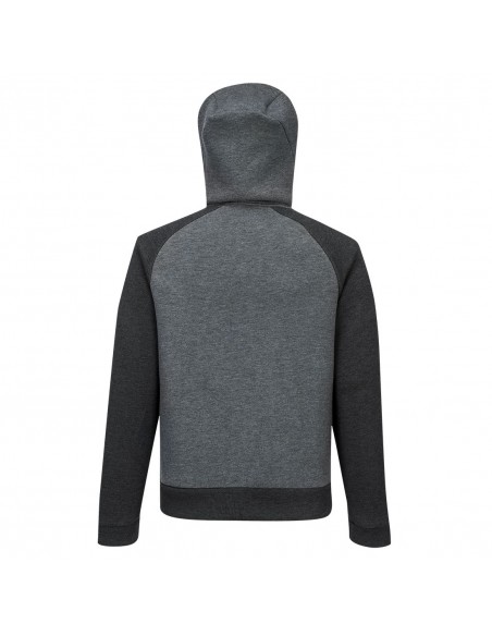 BPortwest Sweat à capuche de travail respirant zippé DX4 Gris Métal