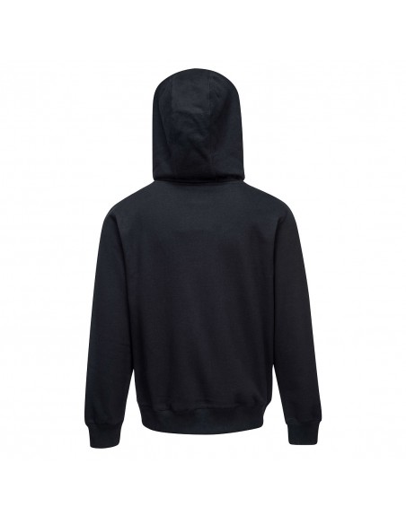 Portwest Sweatshirt de travail Zippé à capuche Nickel coupe moderne Noir
