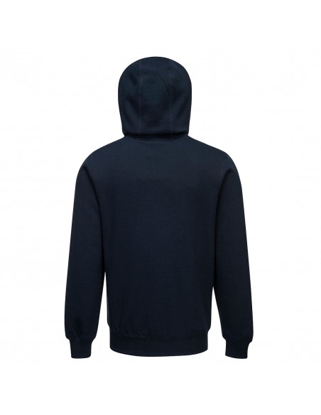 Portwest Sweatshirt de travail Zippé à capuche Nickel coupe moderne Marine
