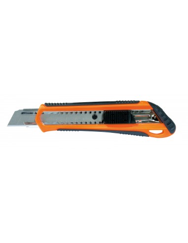 CUTTER 18 mm BI-MATIÈRE LAME RÉTRACTABLE