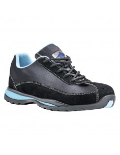 Basket Femme de sécurité S1P HRO Portwest Noir/Bleu