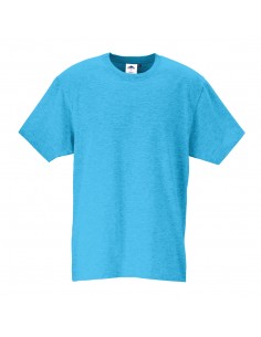 Portwest T-Shirt Premium Turin de travail qualité 100% coton Bleu Ciel