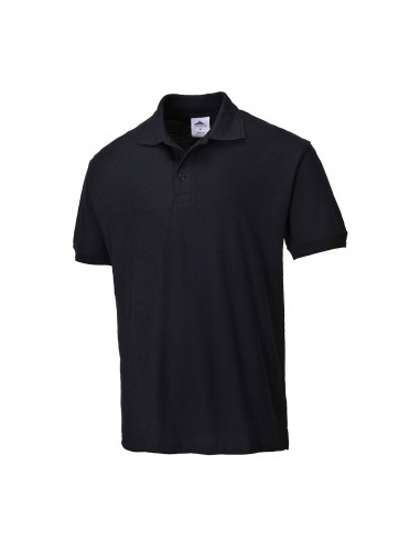 Portwest Polo de travail professionnel Naples Noir