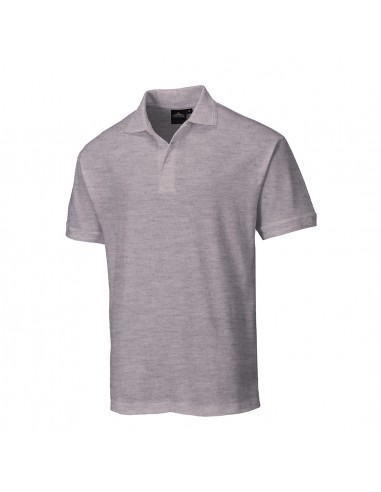 Portwest Polo de travail professionnel Naples Gris Chiné
