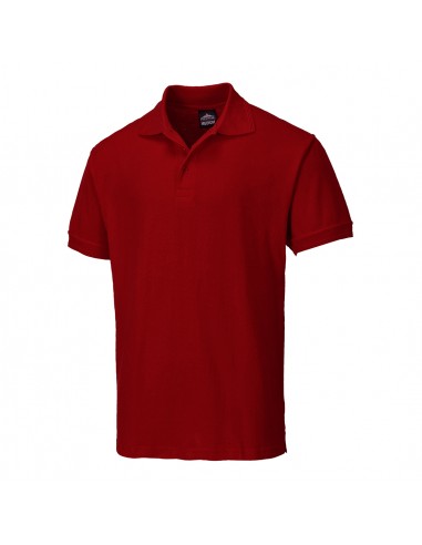 Portwest Polo de travail professionnel Naples Bordeaux
