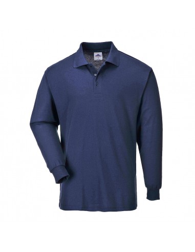 Portwest Polo Manches Longues pour travail professionnel Marine