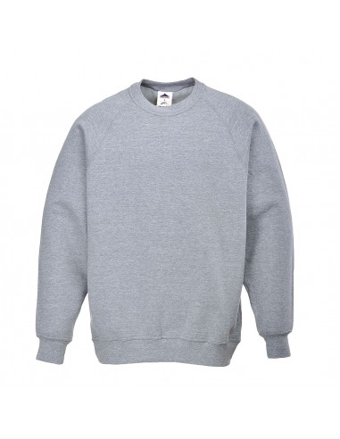 Portwest Sweatshirt de travail professionnel design unisexe Roma Gris Chiné