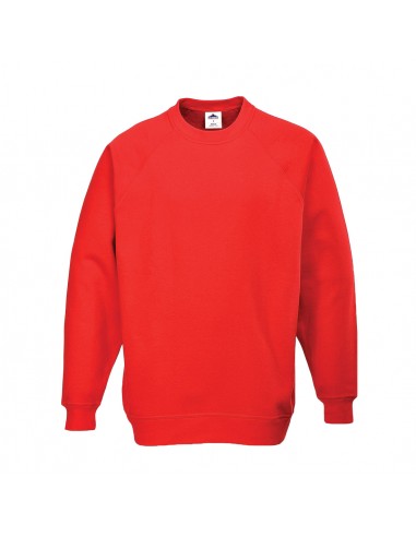 Portwest Sweatshirt de travail professionnel design unisexe Roma Rouge