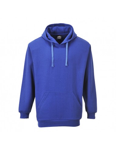 Portwest Sweat à capuche professionnel de travail coupe ample Roma Bleu Roi