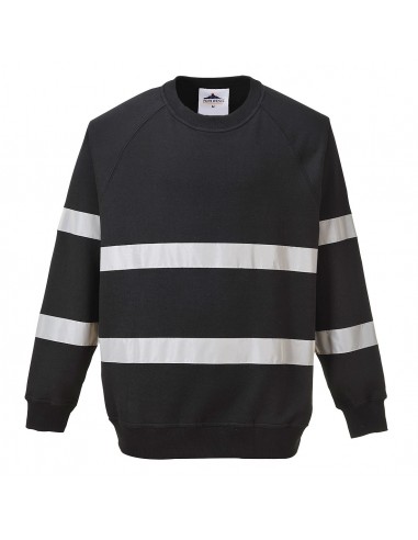 Portwest Pull de travail haute visibilité confortable Sweat Iona Noir