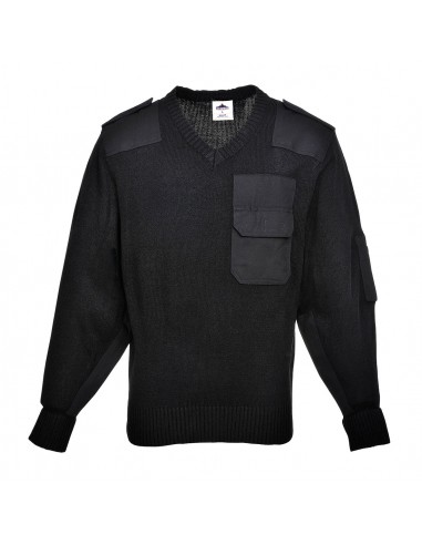Portwest Pull de travail durable de haute qualité Otan Noir