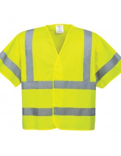 Portwest-Gilet de travail haute visibilité à manches courtes Jaune
